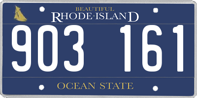 RI license plate 903161