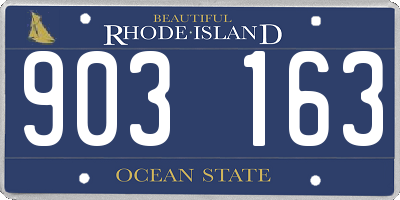 RI license plate 903163