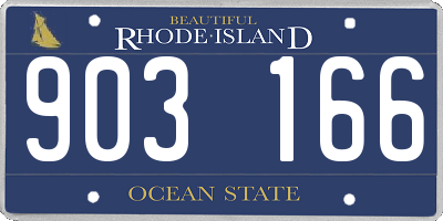 RI license plate 903166