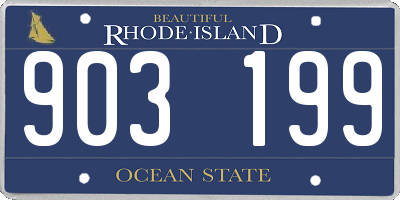 RI license plate 903199