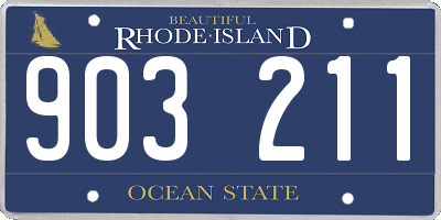 RI license plate 903211