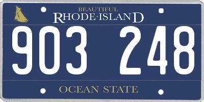 RI license plate 903248