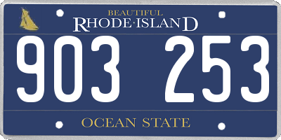 RI license plate 903253