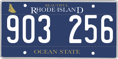 RI license plate 903256