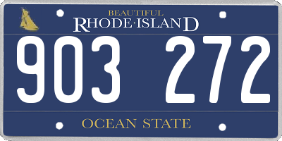 RI license plate 903272