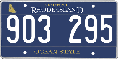 RI license plate 903295
