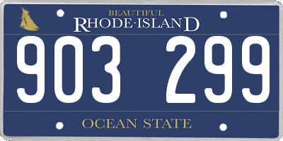 RI license plate 903299