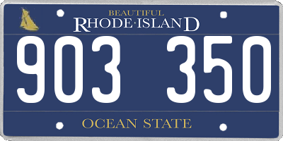 RI license plate 903350