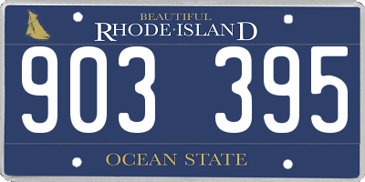 RI license plate 903395