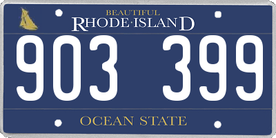 RI license plate 903399