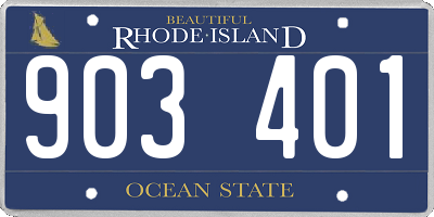 RI license plate 903401