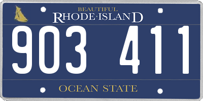 RI license plate 903411