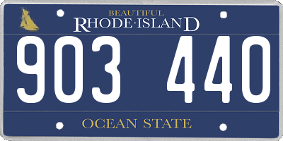 RI license plate 903440