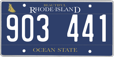 RI license plate 903441