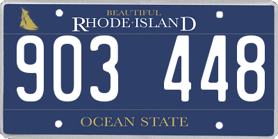 RI license plate 903448
