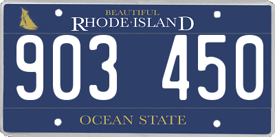 RI license plate 903450