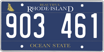 RI license plate 903461