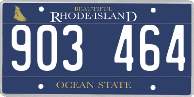 RI license plate 903464