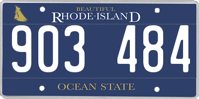 RI license plate 903484