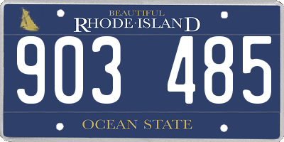 RI license plate 903485