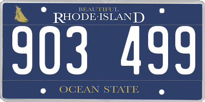 RI license plate 903499