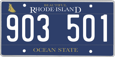 RI license plate 903501