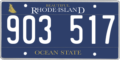 RI license plate 903517