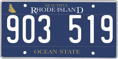 RI license plate 903519