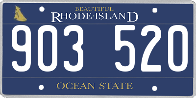 RI license plate 903520