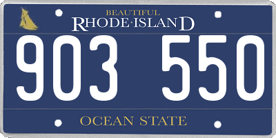 RI license plate 903550