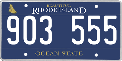 RI license plate 903555
