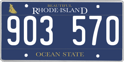 RI license plate 903570