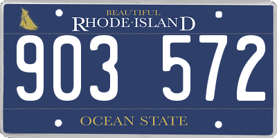 RI license plate 903572