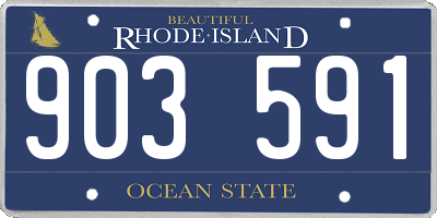 RI license plate 903591