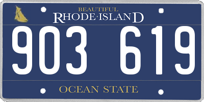 RI license plate 903619
