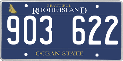 RI license plate 903622