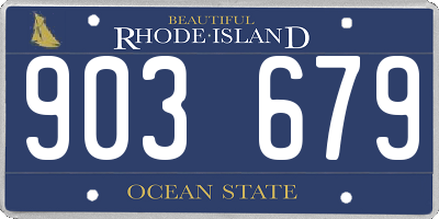 RI license plate 903679