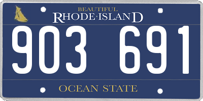 RI license plate 903691