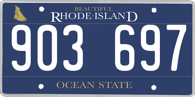 RI license plate 903697