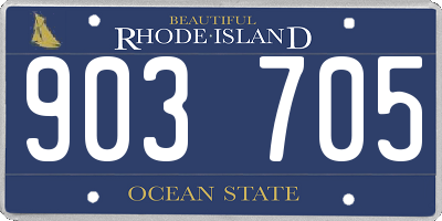 RI license plate 903705