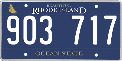 RI license plate 903717