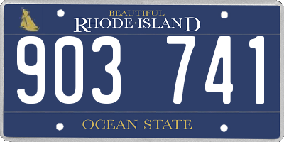 RI license plate 903741