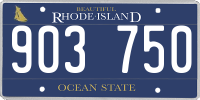RI license plate 903750
