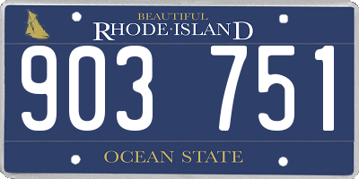 RI license plate 903751