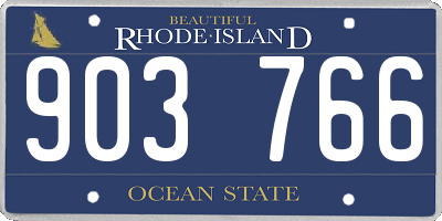 RI license plate 903766