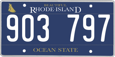 RI license plate 903797