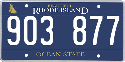 RI license plate 903877