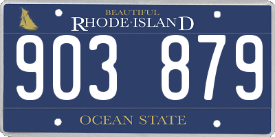 RI license plate 903879