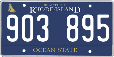 RI license plate 903895