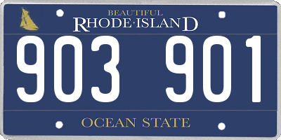 RI license plate 903901